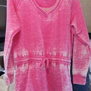 Sweatshirt dress cinch waist